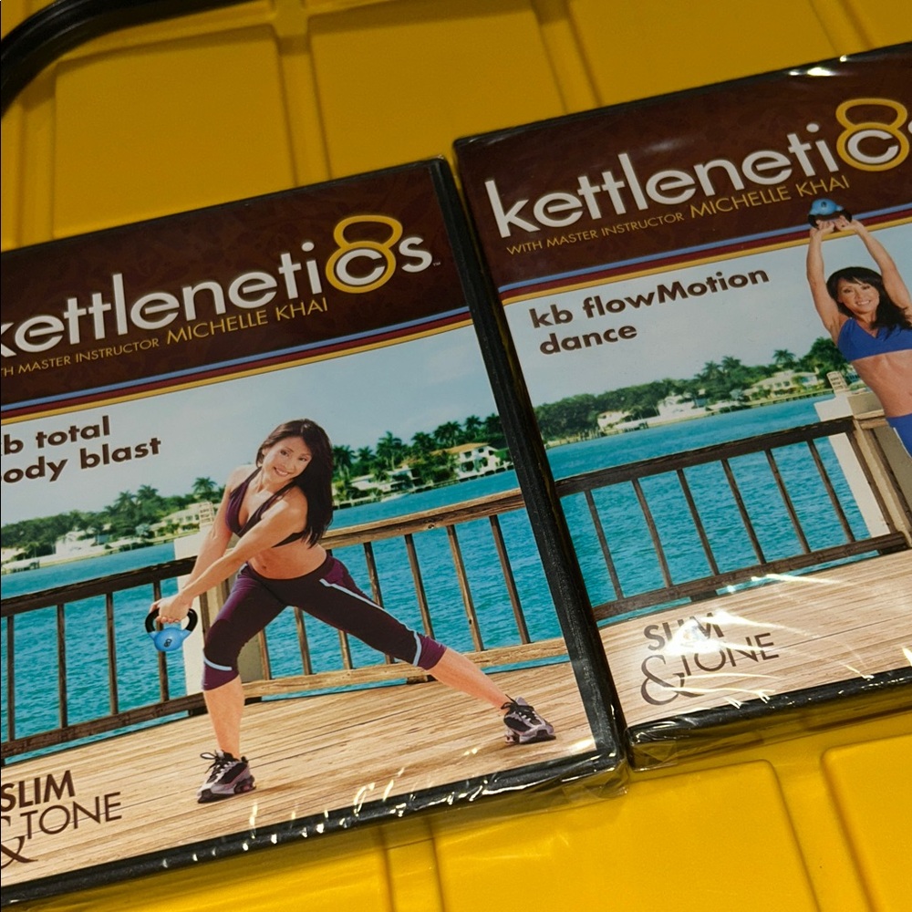 New! Set of 2 kettlebell dvds